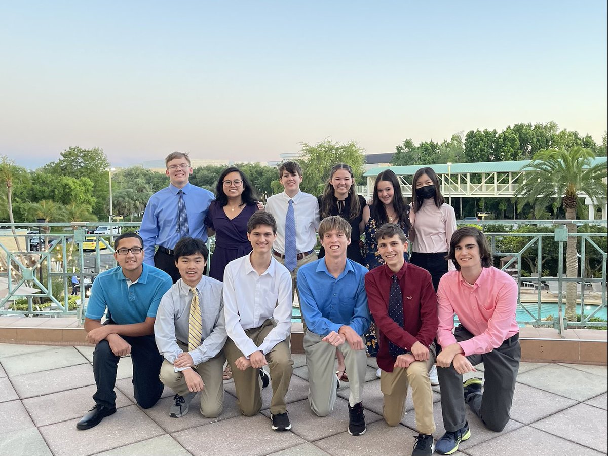 ⁦⁦@VBHSNation⁩ Math Team took home 2nd place in the small schools division & 8th place in poster at the Mu Alpha Theta state competition in Orlando last week! Way to go, Math Team & Ms. Hoekzema! ⁦@SteamVbhs⁩