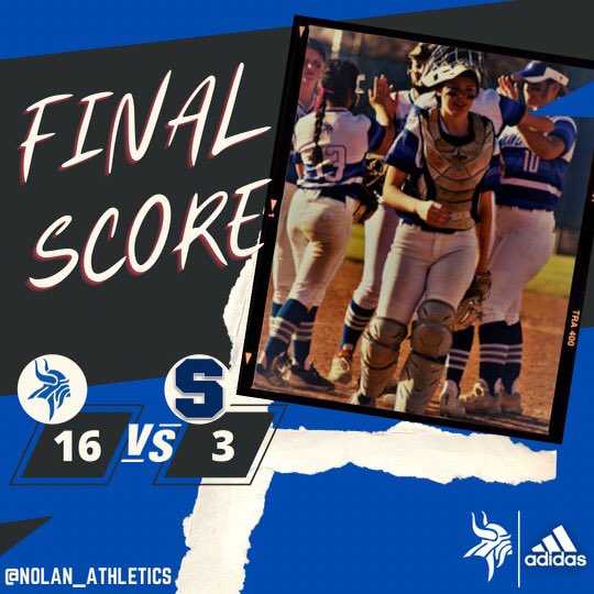 🥎 | @nolan_softball Wednesday night final score…