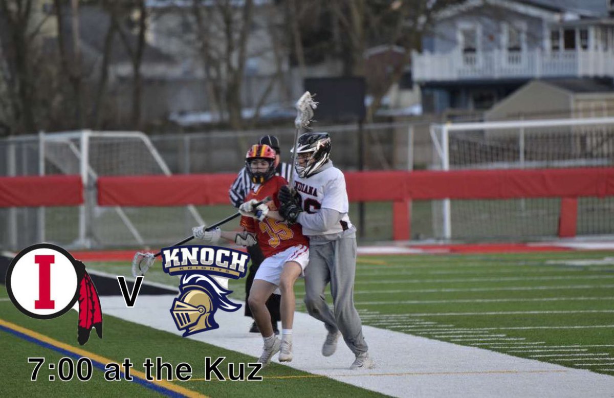 IHS vs. Knoch tonight at 7. Varsity only. WE NEED ALL THE <a href="/IHSRowdyRooters/">IHS Rowdy Rooters</a> AT THE GAME TONIGHT📢‼️. Theme is Red and Black🔴⚫️ #getone #defendthekuz