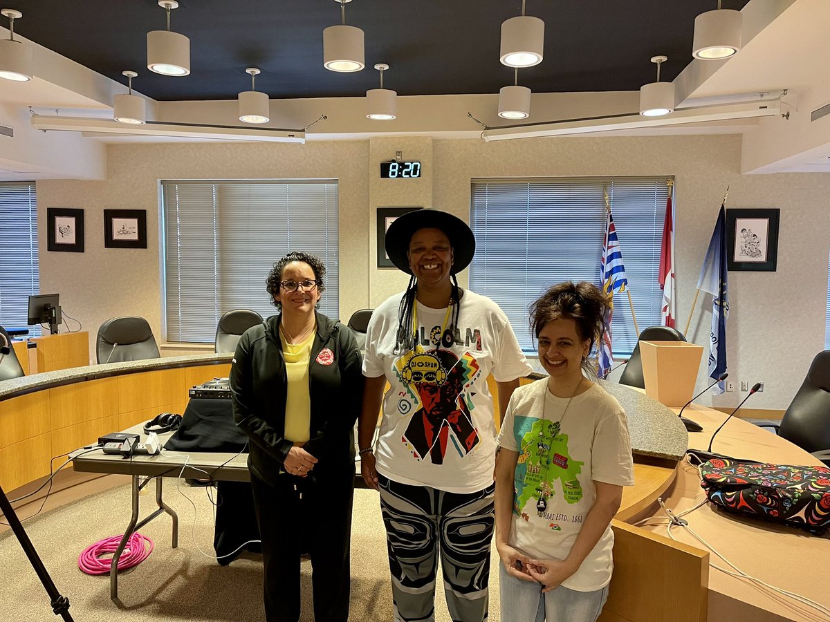 DEI student conference led by VSB students. DJ O Show of the Squamish Nation getting ready to light up the board room. Exciting.
<a href="/VSB39/">Vancouver School Board</a> <a href="/vsblearns/">vsblearns</a>