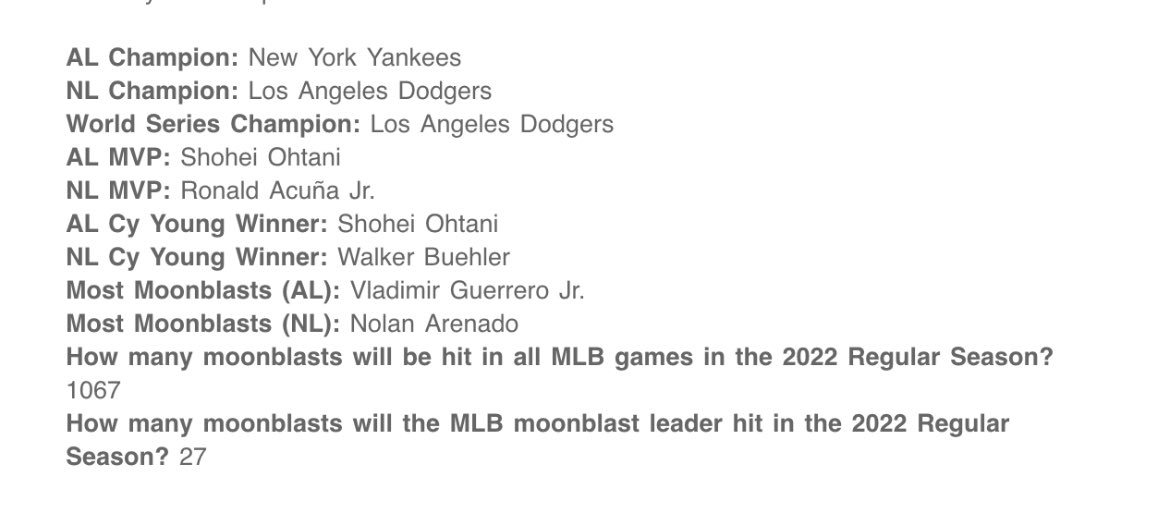 Lookin forward to this cashing at the end of the season