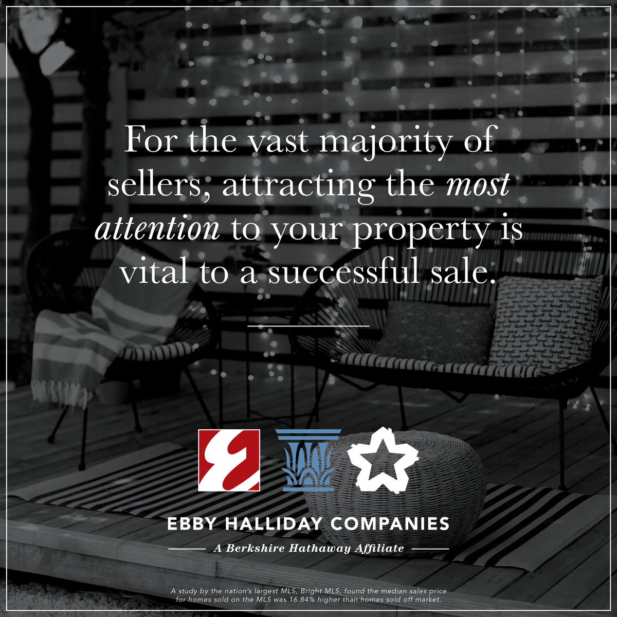 When your property is listed on the MLS, it is showcased on hundreds of websites attracting thousands of views from across the world. Off-MLS = zero websites and viewable by zero potential buyers … Vast majority of properties should be shown off to the world.