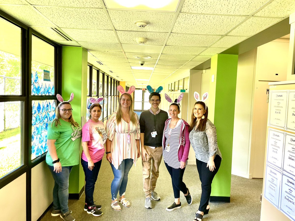 Some bunnies in 2nd grade are egg-cited for today.