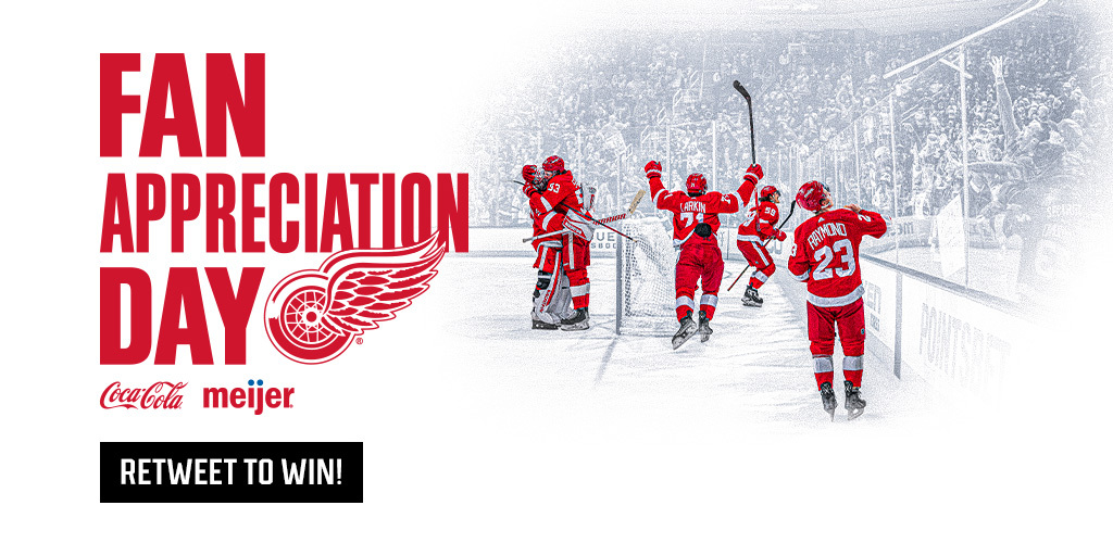 Fan Appreciation Day at Little Caesars Arena is April 23 and we want YOU to be there! All you have to do is retweet this &amp; you'll be entered to win 2 tickets! 🙌

Rules » redwn.gs/RTtowin

#CocaColaFanAppreciation | #contest