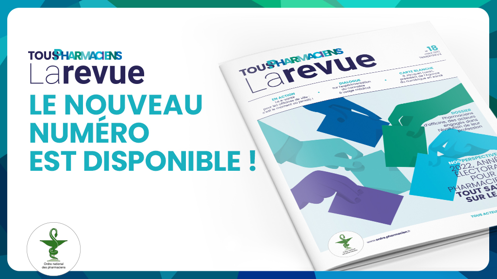 #TousPharmaciens La revue, nouvelle formule, avec une identité renouvelée
Au sommaire
📌les élections ordinales
📌le métier de pharmacien d'officine
📌la cybersécurité
📌le Ségur du numérique en santé
📌l'expérimentation du cannabis médical
Bonne lecture 👉bit.ly/3rmxFro
