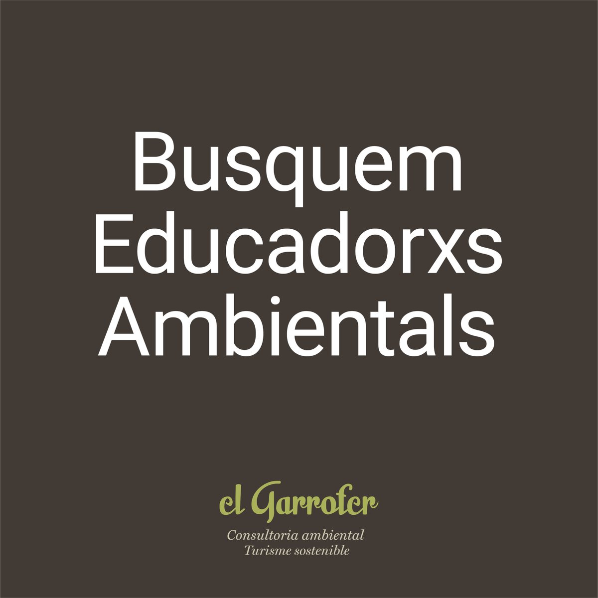 Garrofer2punt0's tweet photo. 📣ATENCIÓ! Busquem educadorxs ambientals per diverses campanyes d'educació ambiental que s'iniciaran properament. 
Podeu consultar les diverses ofertes al següent enllaç: 
https://t.co/tlj55PvfxT https://t.co/C8PErZF9nn