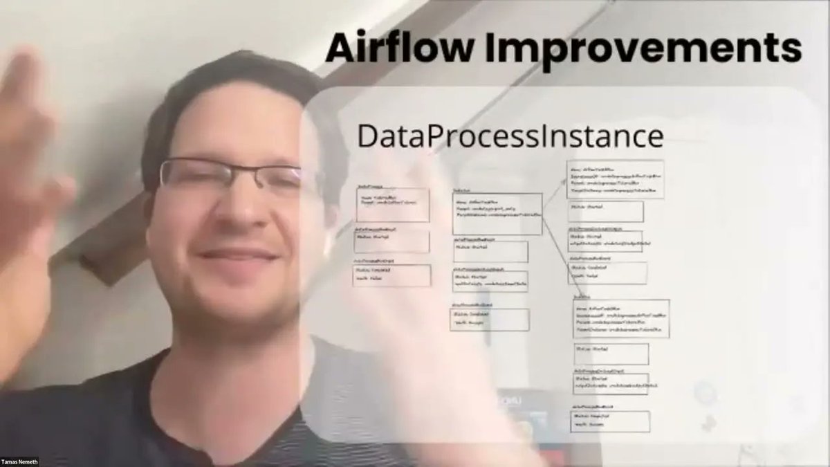datahubproject's tweet photo. Have you heard the news? DataHub will soon display Airflow Run History, making it easier than ever to see how a DAG's inputs/outputs have evolved over time🔥  Check out the demo from March Town Hall! https://t.co/HnjapDg4iv https://t.co/7YvErKxusK