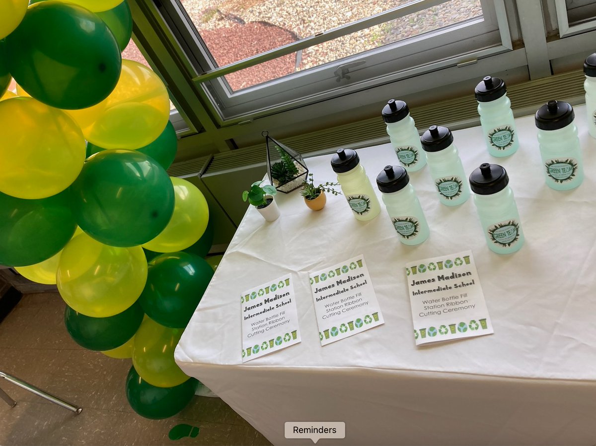 The JMI Green Team celebrated the completion of their $10,000 grant from <a href="/SJ_Schools/">Sustainable Jersey for Schools</a> and <a href="/NJEA/">NJEA</a> for 7 new filtered water bottle stations last night.  The Ribbon Cutting Ceremony and Second Annual Earth Day Celebration were enjoyed by all! #JMIGreenTeam #EarthDay #GoGreen