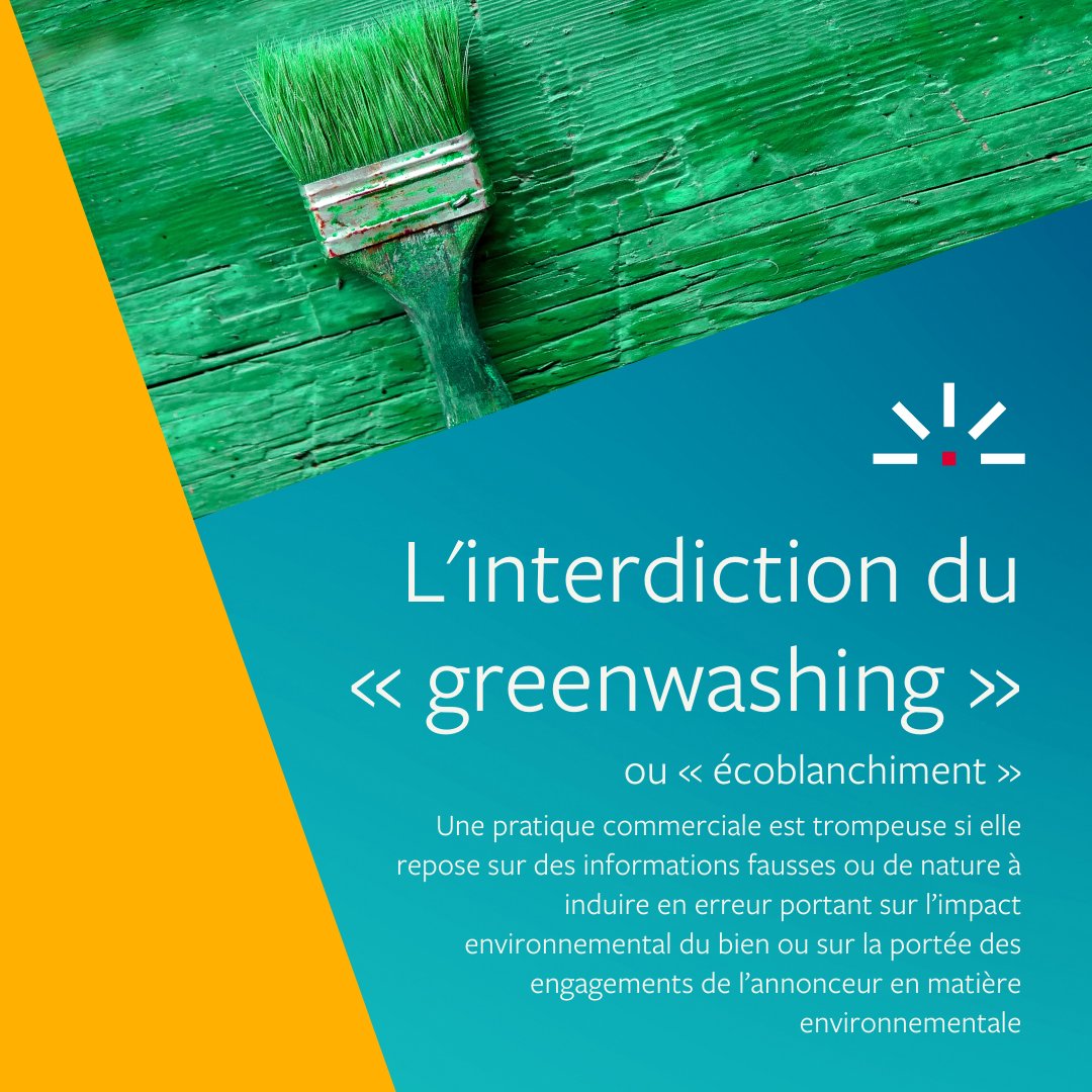 Nouveau ! Dans le cadre de la loi Climat et Résilience 💧, nous vous proposons une série de 11 épisodes mettant en lumière les différentes mesures phares, et les actions à mettre en œuvre.
>> 1/11 : Interdiction du #greenwashing ⤵️
+ sur bit.ly/3jEA9No