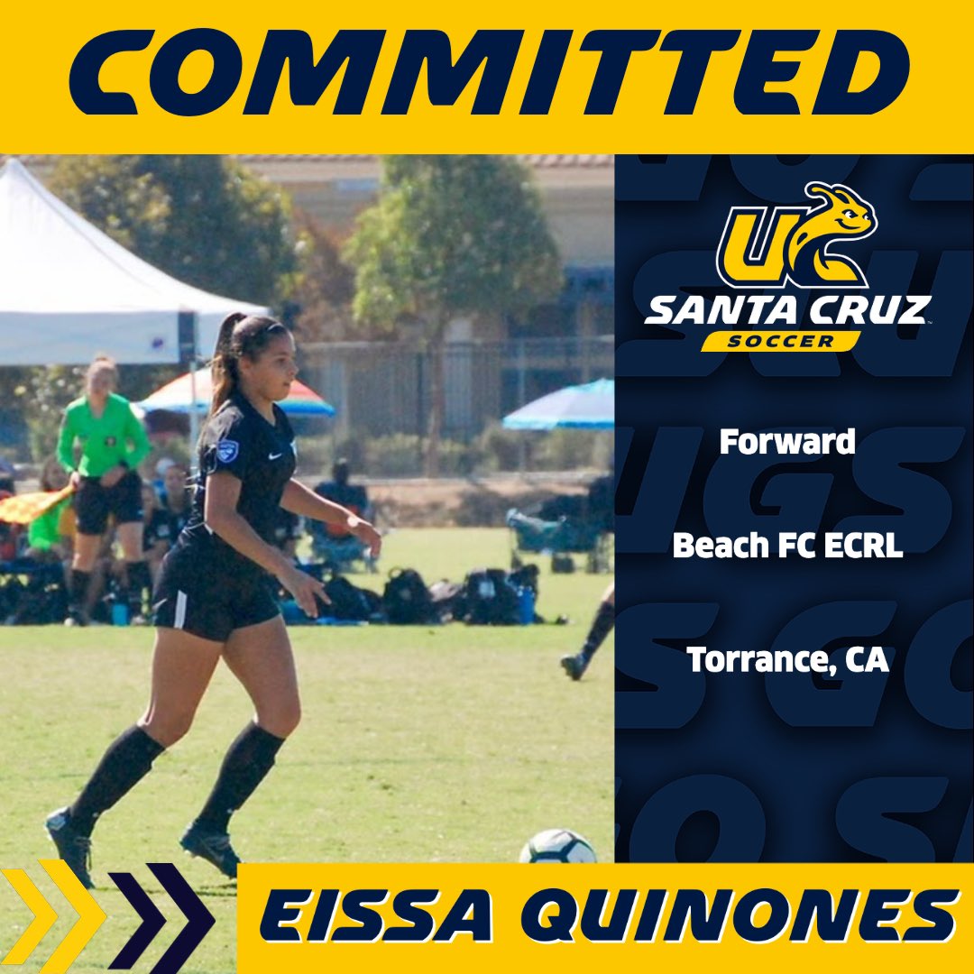UCSCWSoccer's tweet image. Joining us out of Redondo Union High School is forward Eissa Quinones! Welcome to 🍌🐌⚽️💙💛! #goslugs #noknownpredators #yes2ucsc