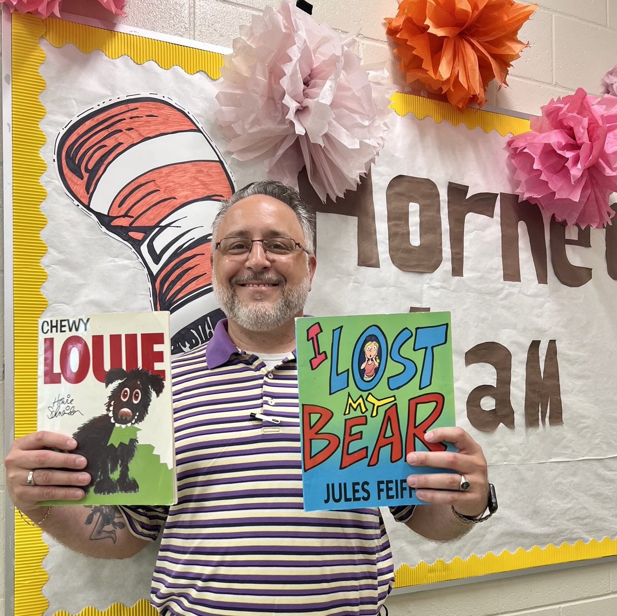 theMinolfo's tweet image. Today I had the honor of reading to a class of exceptional students at Aiken High School. I shared two of my favorite books that I used to read to my own children.  Apparently I’m the Read Aloud Hero for the Day! 😜