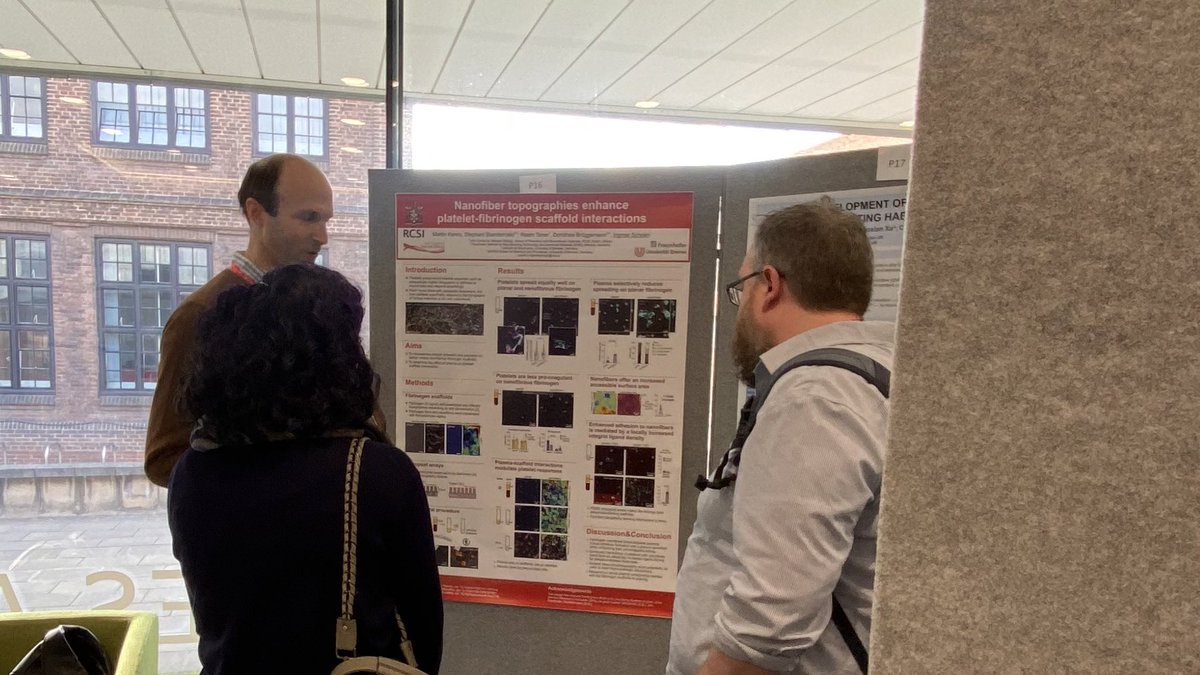 DishonWH's tweet photo. Absolutely delighted to represent the @PlateletPeople and @RCSIPharmBioMol with @IngmarSchoen at the @plateletsociety meeting in Hull!
Great Talks and Great Science https://t.co/YlDRhDcmrU