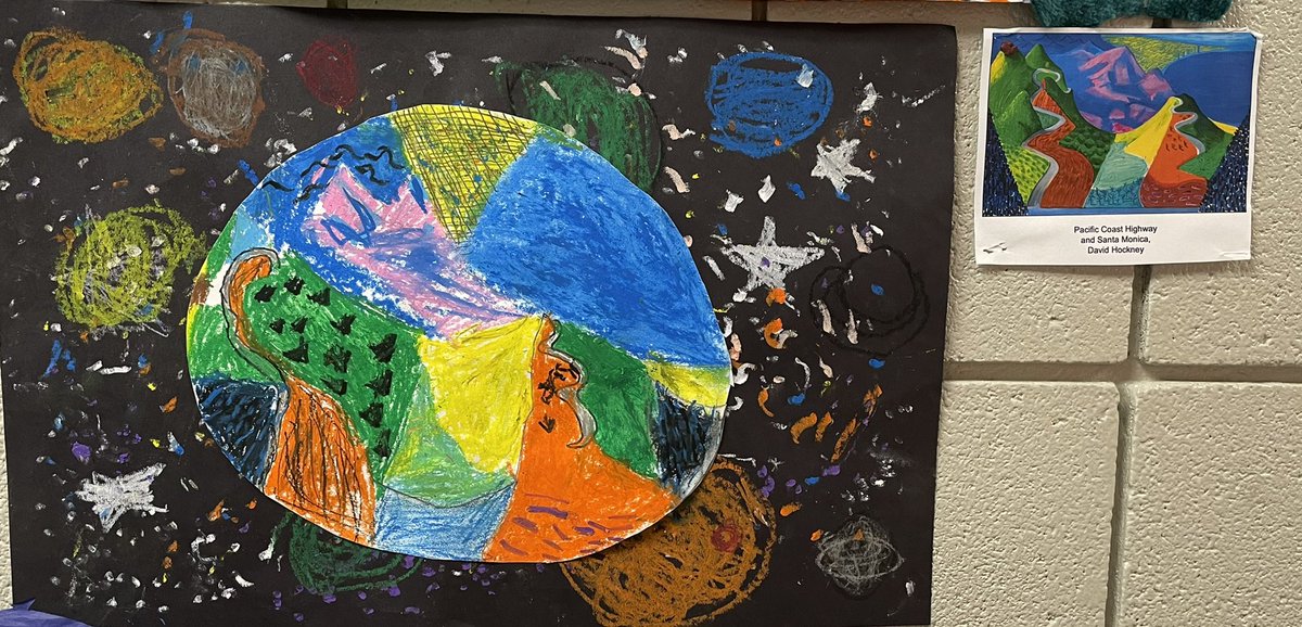 GREArtPics's tweet photo. 3rd graders did some incredible recreations of famous artworks, reimagining them to include their ideas and connections. https://t.co/j9OrMZnaQB