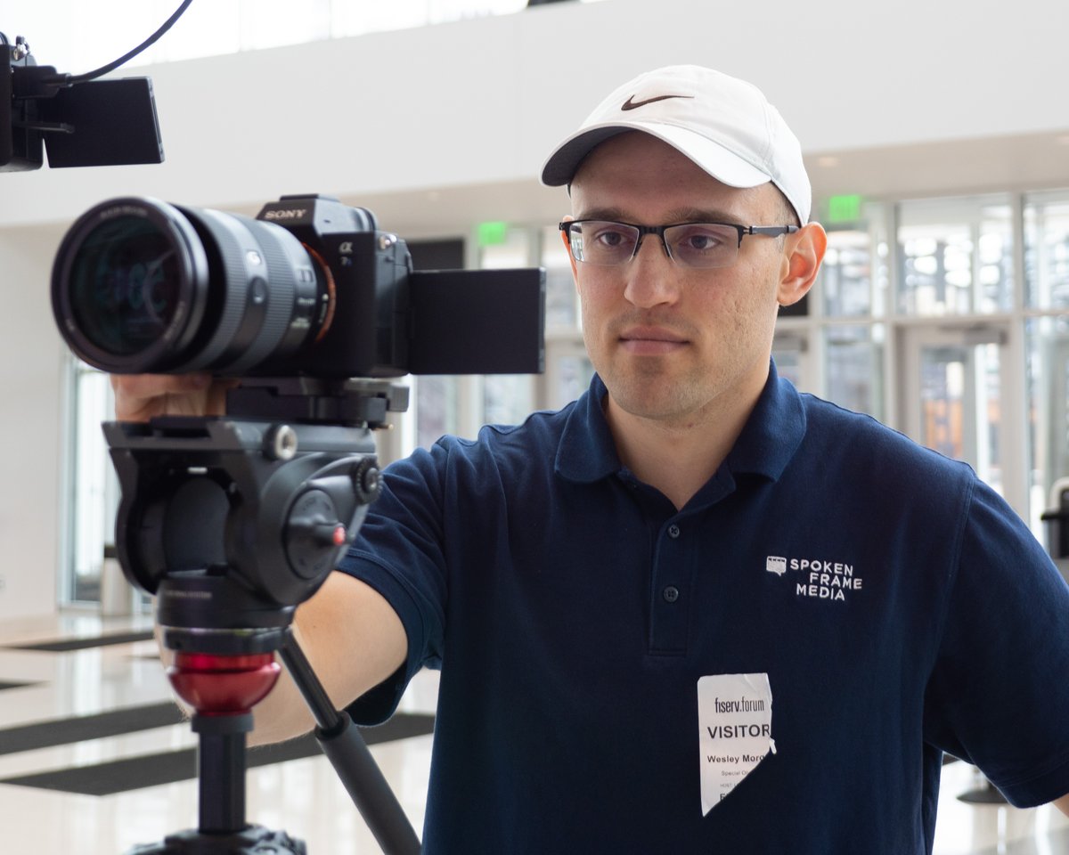 Wesley filming a press conference at Fiserv Forum for Special Olympics Wisconsin where they announced there "Our Team" initiative with the Packers, Brewers, Bucks, and Admirals. @sowisconsin