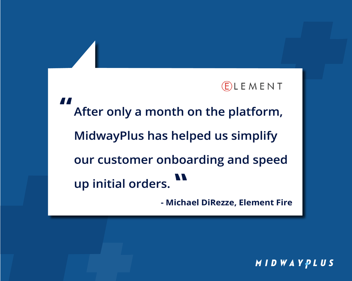midway_plus's tweet image. Our first client success story, but definitely not our last. 
👉 Learn More about how our B2B software platform can help your business! MidwayPlus.com
#elementfire #automotiveaftermarket #automotivetechnology #b2bsales #MidwayPlus #success