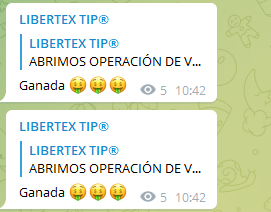 TradesPeace's tweet photo. Estrenando el nuevo servicio de señales de trading en Libertex con 2/2 😍 y más de 50% de profits😎 https://t.co/0fGd8YhA3D