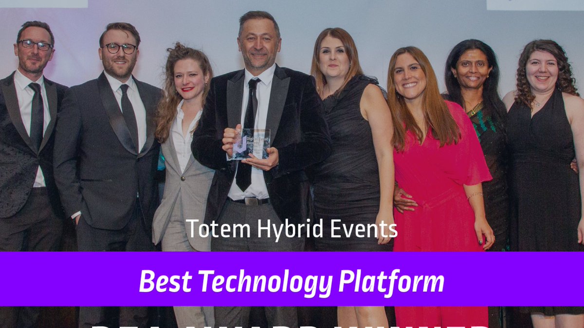 WeAreTotem's tweet image. 🏆 Best Technology Platform @Digi_Event_News  #DigitalEventAwards 
The platform continues to evolve with exciting new features and functionality to put event planners in control, saving time and boosting revenue. 
#DEA22 #eventtech #eventprofs