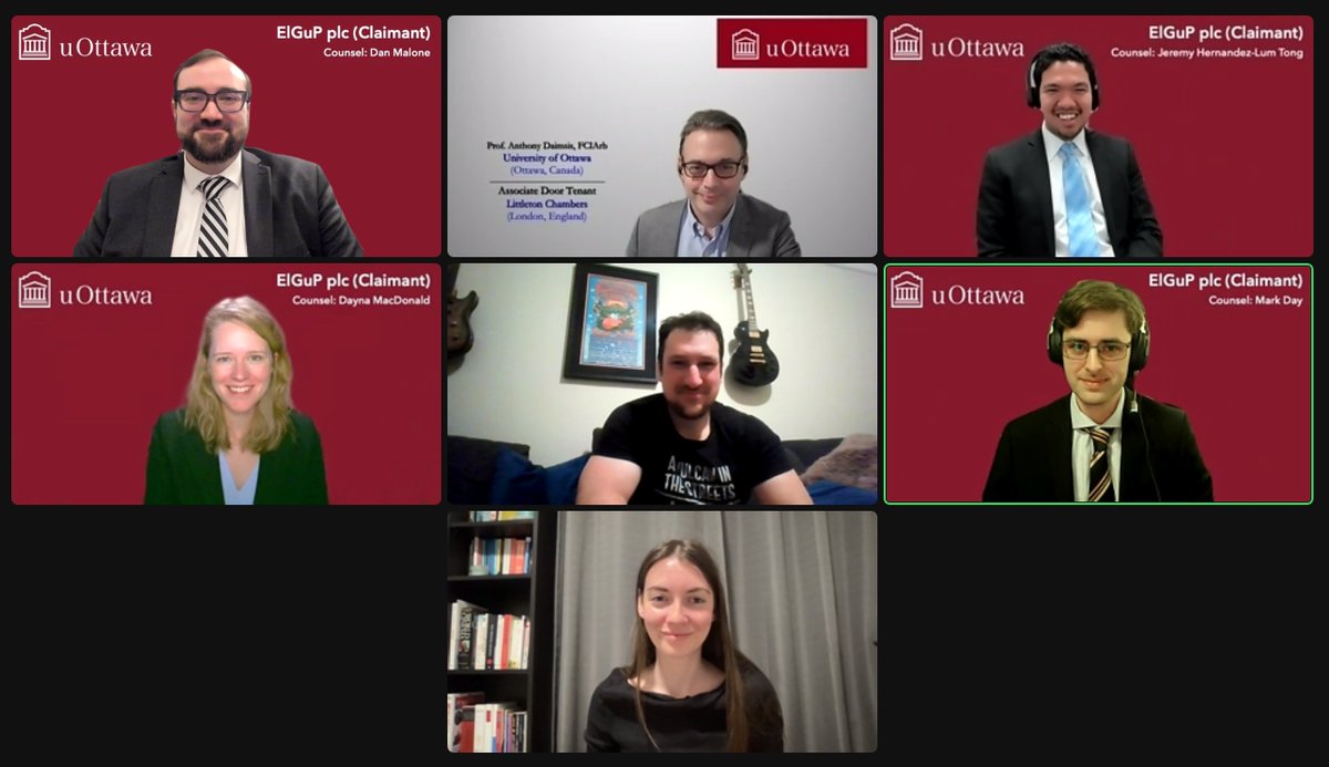 ds_malone's tweet photo. Our journey has come to an end, and I could not be prouder of what our @uocommonlaw Vis moot team accomplished this year. It was a pleasure and a privilege to work with this outstanding group, teammates and coaches alike. https://t.co/UVlnKevbml