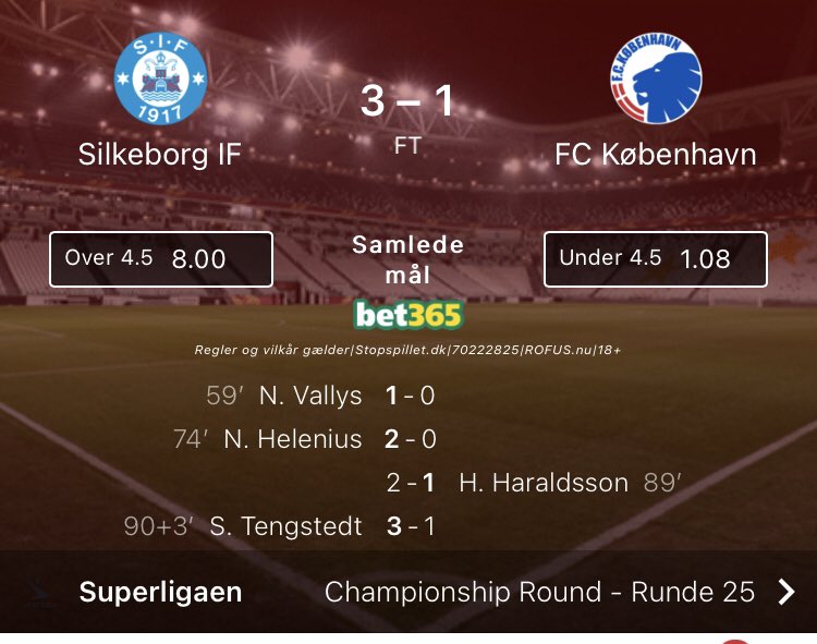 JesperFinans's tweet photo. Sejr, sejr, sejr til @SilkeborgIF 👏⚽️🙏 #siffck #deægtemidtjyder #borntobered https://t.co/SDS1kq9VRz