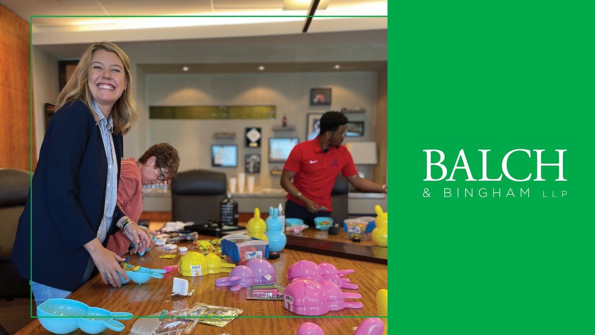BalchBingham's tweet image. Attorneys and staff in the Atlanta office enjoyed filling Easter Bunnies with toys and treats for the children of @PAWkidsatGP. #PAWkids provides families with resources that empower them, while also developing self-sufficiency in the communities they serve. #BalchGivesBack