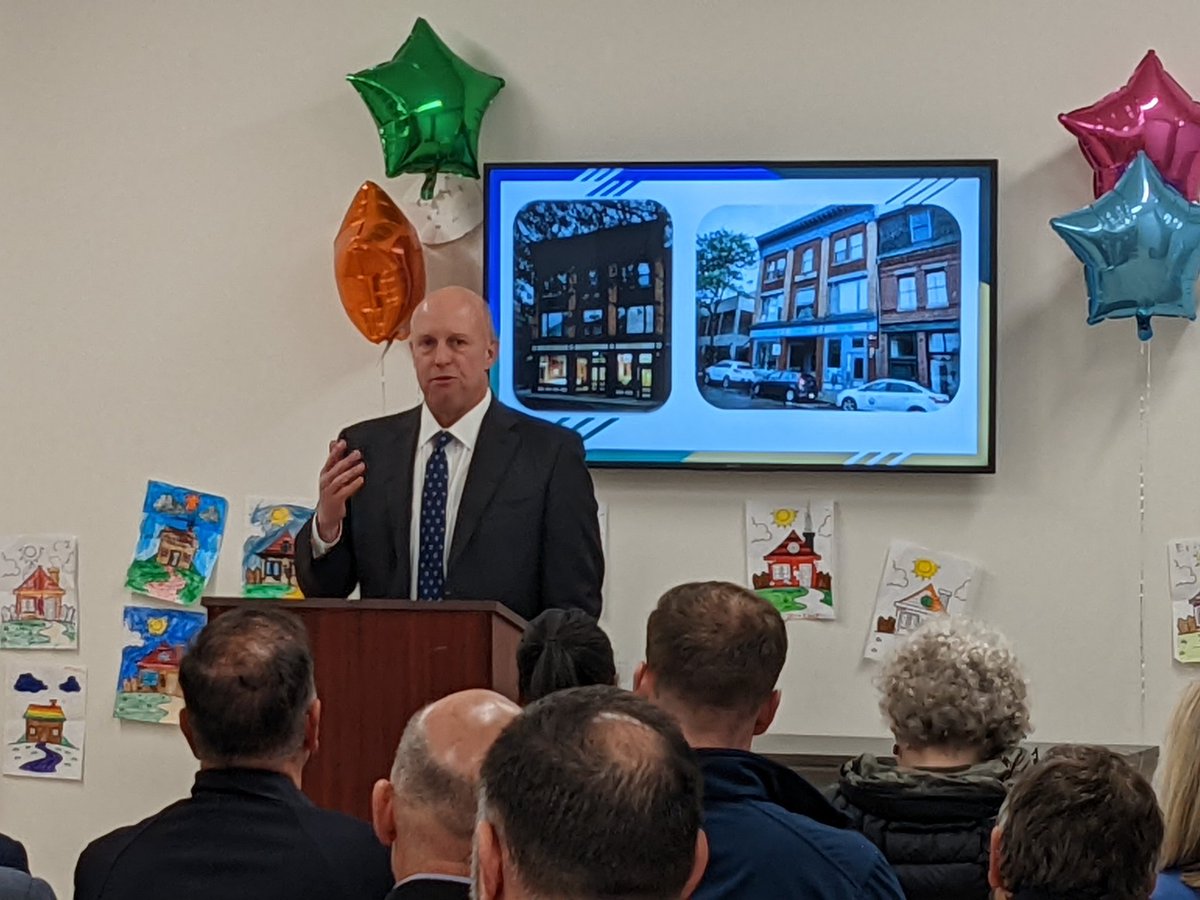 RepAMF's tweet photo. Congrats to Cape Ann @YMCA on being awarded an affordable rental housing grant from @MA_DHCD! This award will help create 44 senior housing units on Middle Street. Glad to join @MassEOHED Sec. Kennealy, Undersec. Maddox, @SenBruceTarr, and Mayor Verga for the announcement. https://t.co/XwKeFDnvZc