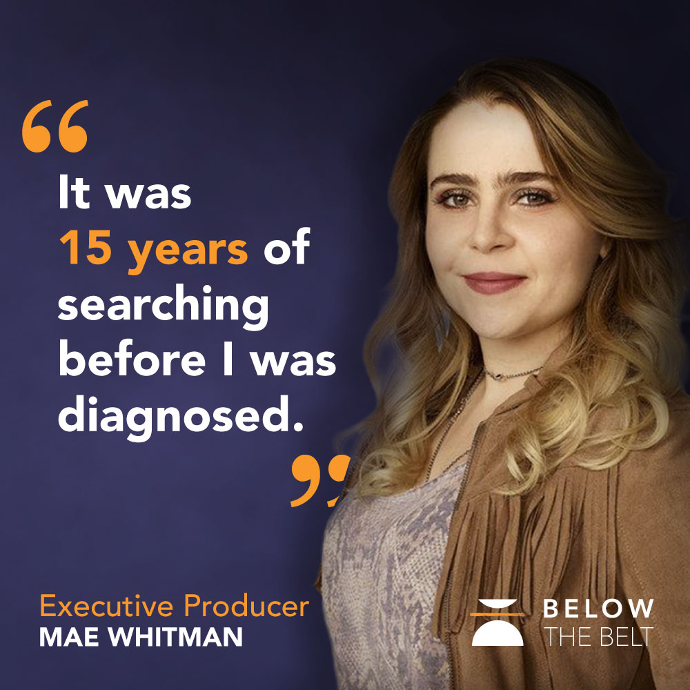 'A big part of #endometriosis is it's really isolating, & it really can make you feel like no one understands. Even your best friends, even your family, nobody understands that it could be so serious. And I think people think you're being dramatic...' - @maebirdwing