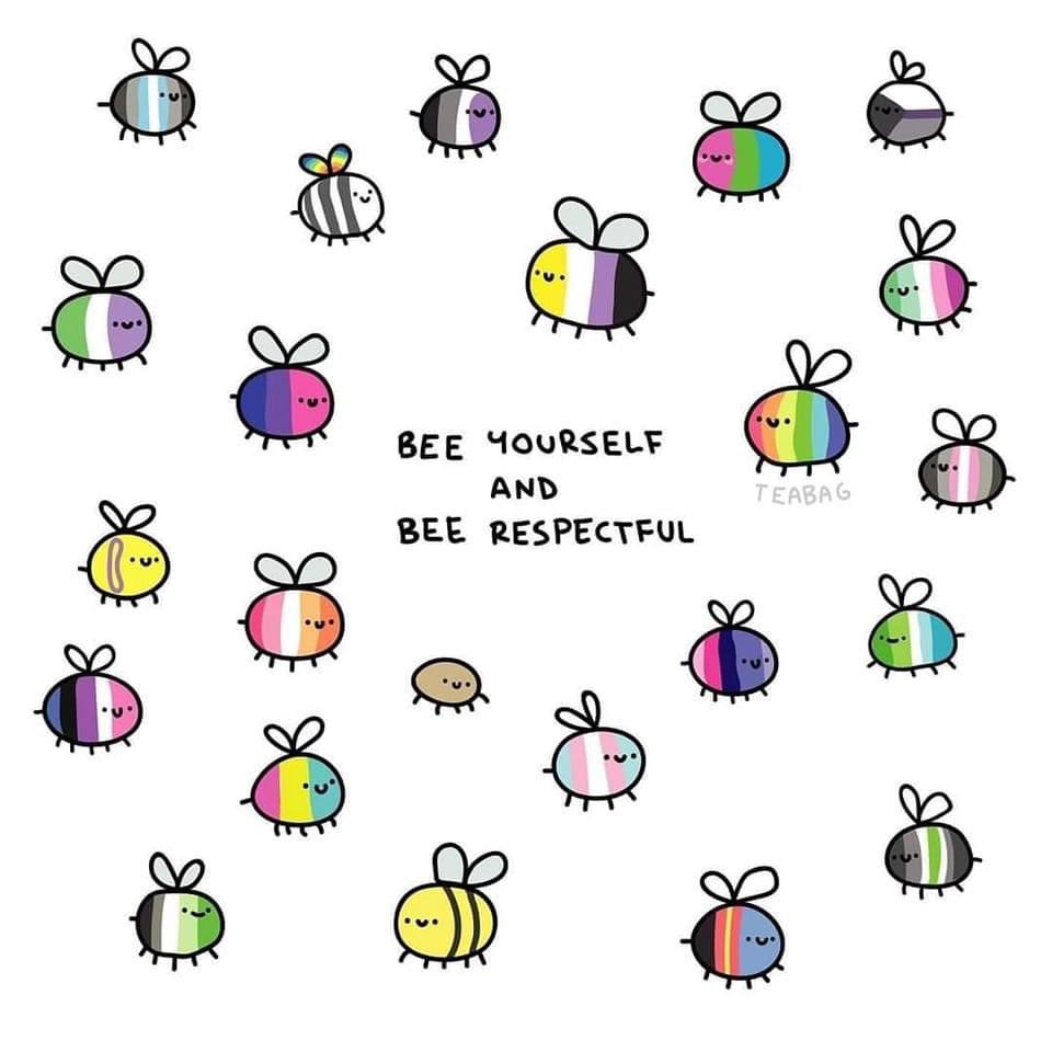 PflagLondonOnt's tweet photo. If you can Bee anyone, Bee yourself! #2SLGBTQIA #Beyourself #support #pflagLondon #pflag #pflagCanada #Bees #Respect https://t.co/WkdouJzuRO
