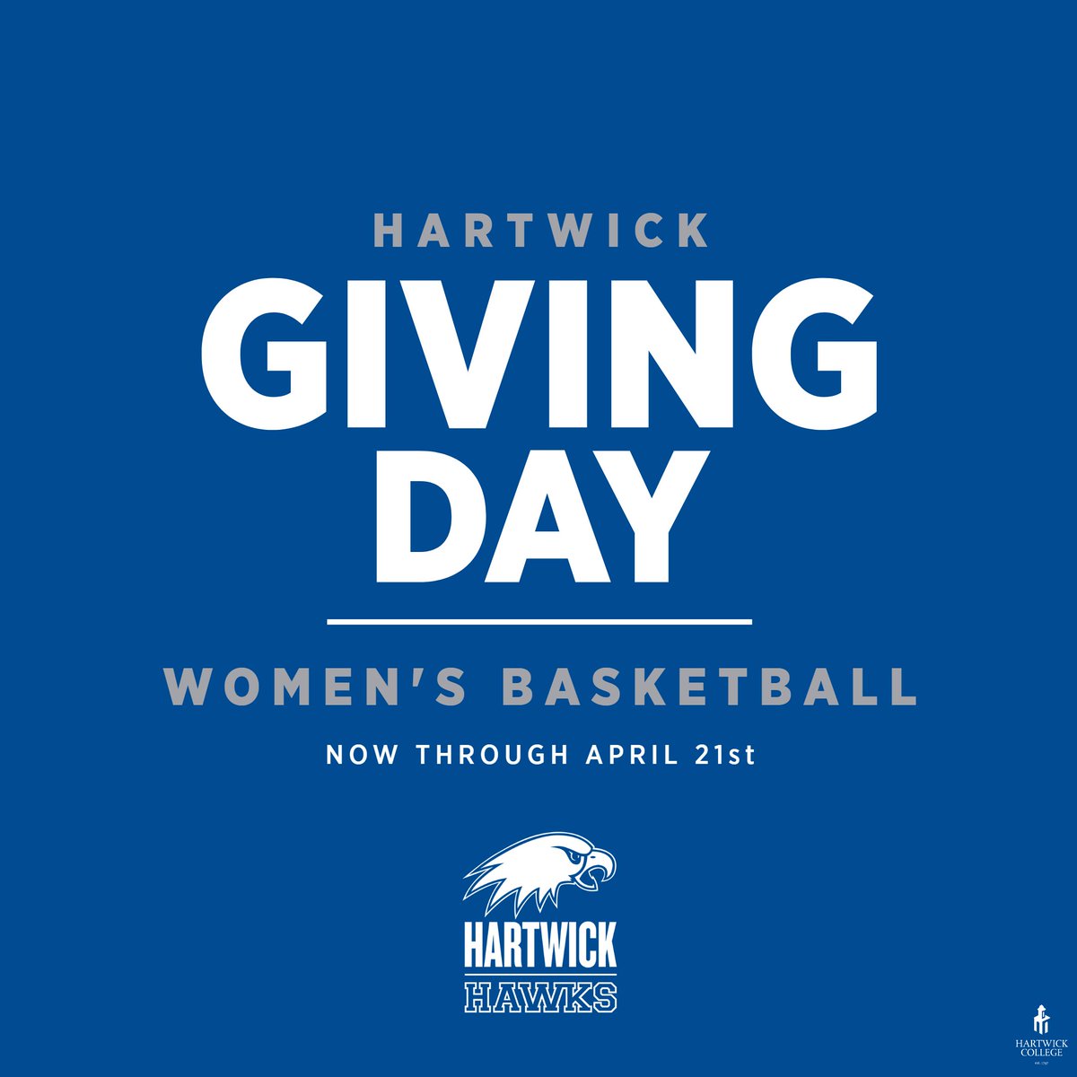 Now through Thursday, April 21st is Giving Day! Head to the link in our bio and click "Make a gift today". Once on the page, select the option for another project and a list will appear where you can select Women's BBall. The entire program thanks you for your generous support!
