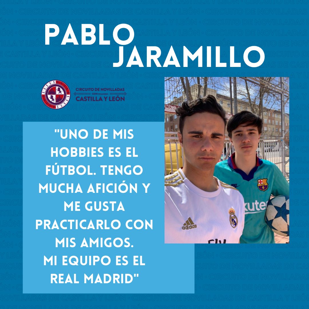 ⚽️ <a href="/PabloSanchezJa2/">Pablo Sanchez Jaramillo</a> ⚽️

👉🏽 Su afición: el fútbol 😉

Ya vimos que Pablo en su día a día no se pierde un partido del <a href="/realmadrid/">Real Madrid C.F.</a> ❤️

Tenemos varios futboleros en este Circuito 👏🏽