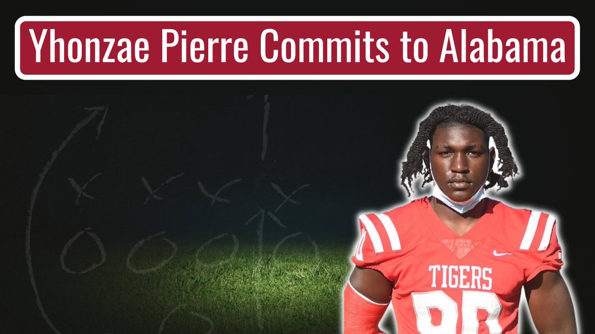 JLewis85's tweet photo. Click the link to see my take on 4 ππππ Yhonzae Pierre choosing Alabama & what he brings to the Crimson Tide. #RollTide #AlabamaRecruiting #CollegeFootball Link: https://t.co/3KS62SHixY https://t.co/tTuaDYk03L