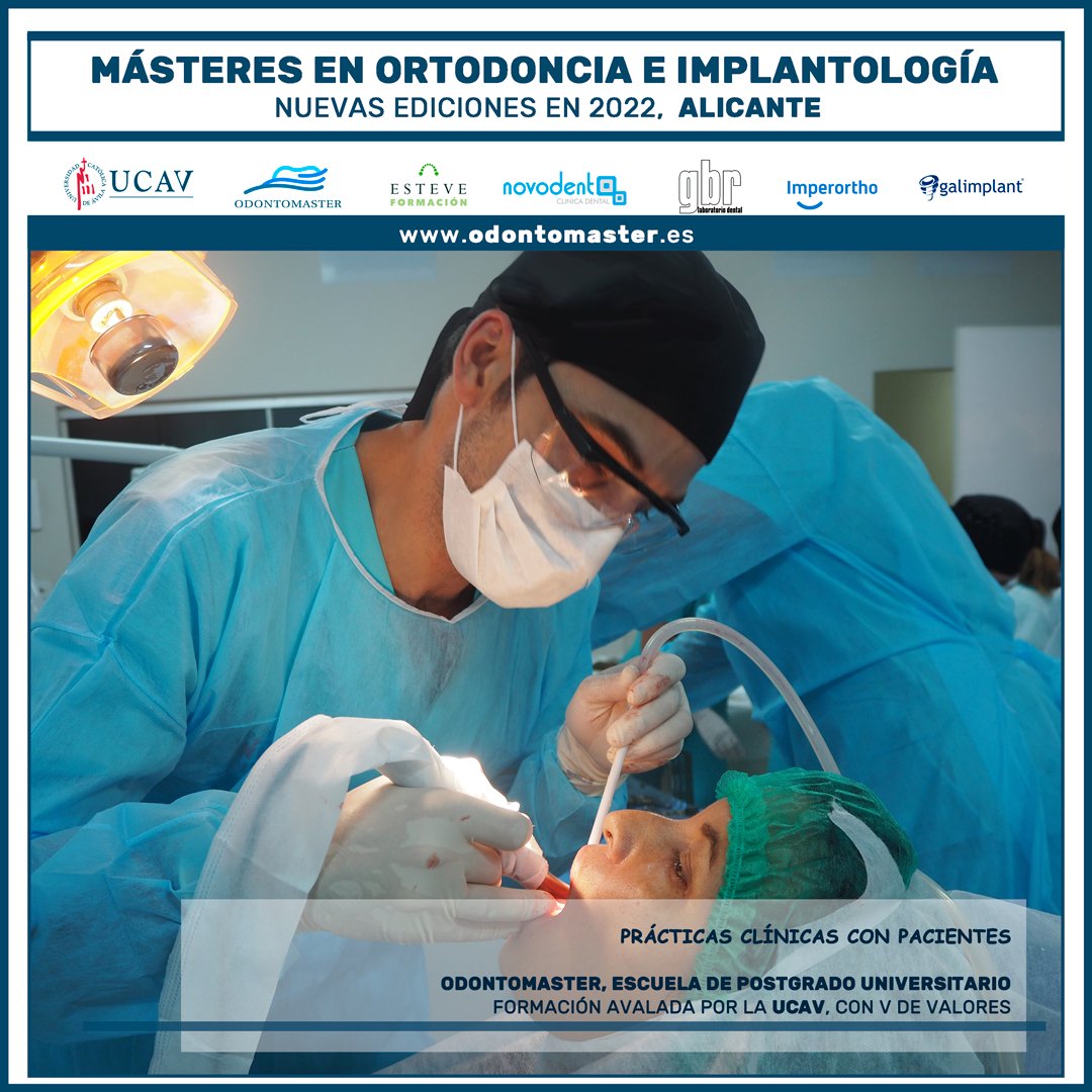 odontomaster_es's tweet photo. Formación en odontología:
- Máster en Implantología.
- Máster en Ortodoncia Clínica.
- Máster en Ortodoncia Clínica Avanzada.

Avalados por la UCAV y con sede en Alicante.

¡Infórmate!
https://t.co/aq55Yq3Z2B
(+34) 652206050 https://t.co/NPO5nhVPmf