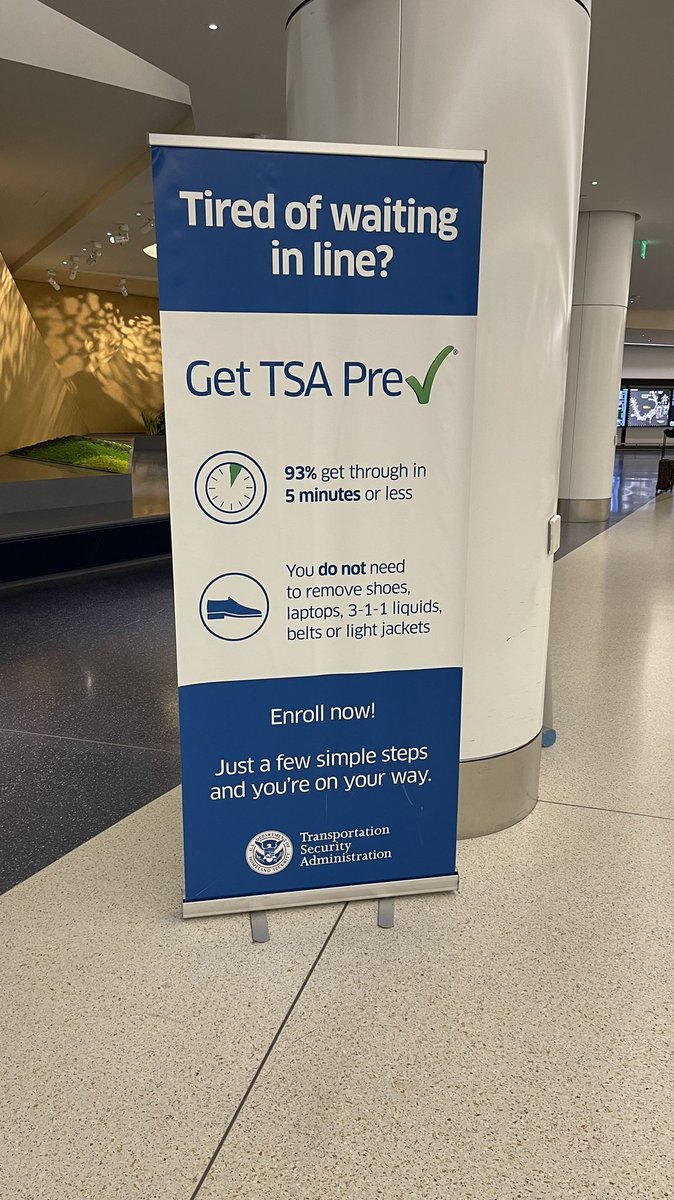 StanleyRoberts's tweet photo. Dear @TSA and @AskTSA
Question: I have #TSAPrecheck, so one can assume there was an extensive background check done on me. Can someone please explain how come 90% of the time I go through a #PreTsa checkpoint, I get picked for “Random Secondary Screening”? https://t.co/ymKA24VtH9
