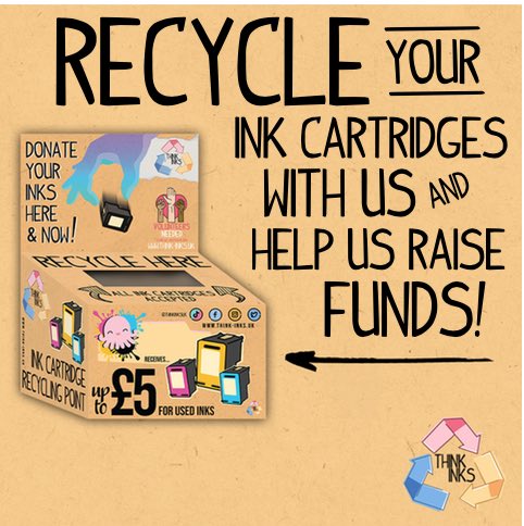 Friends of ACH are collecting used printer inks for #recycling. If you have any used printer cartridges ready to recycle please contact foach.secretary@yahoo.com to arrange drop off/collection of your printer inks. #fundraising
