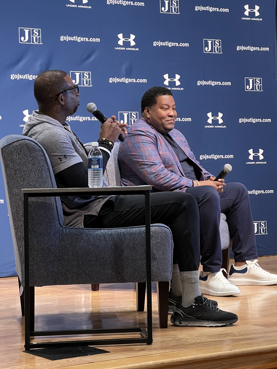 JSUacademics's tweet photo. JSU Leadership Connection: Roaring Into Tomorrow Speakers Series #JSUElevate @DeionSanders @JSUTV @GoJSUTigers https://t.co/mlsjHCeTzz