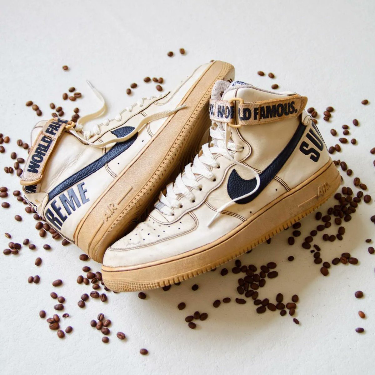 coffee dyed air force 1