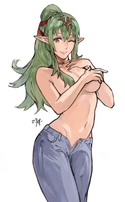 Tiki in jeans 