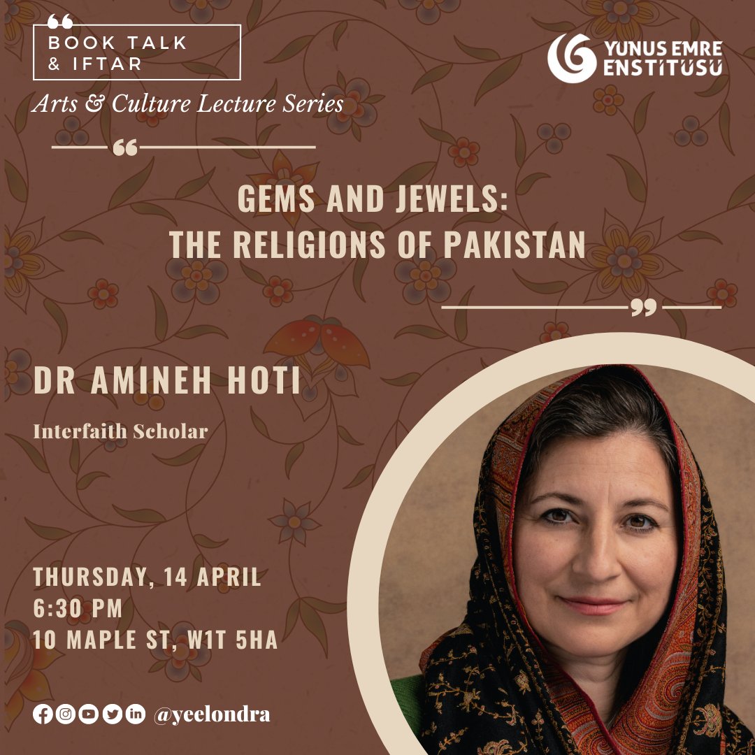 yeelondra's tweet photo. 📢TONIGHT!👇
#BookDigning &amp; #Talk with Dr #AminehHoti, on her fascinating #book, 'Gems and Jewels: The Religions of #Pakistan' 𝘁𝗼𝗱𝗮𝘆 is 𝗳𝘂𝗹𝗹𝘆 𝗯𝗼𝗼𝗸𝗲𝗱! #Iftar will be served following the event

🗓 Thurs 14 April
⏰ 6:30 pm
📍@yeelondra
🌐 https://t.co/Wrrg01IeSN https://t.co/xuNthrbX38