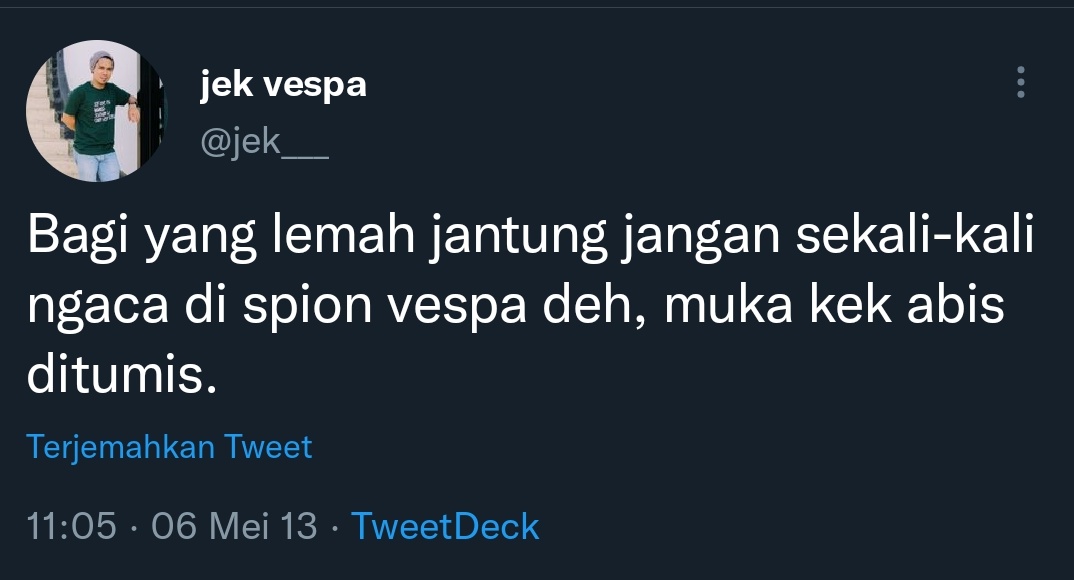 hey__rick's tweet photo. @jek___ Kawal terus hahaha https://t.co/KfAeeEyX80