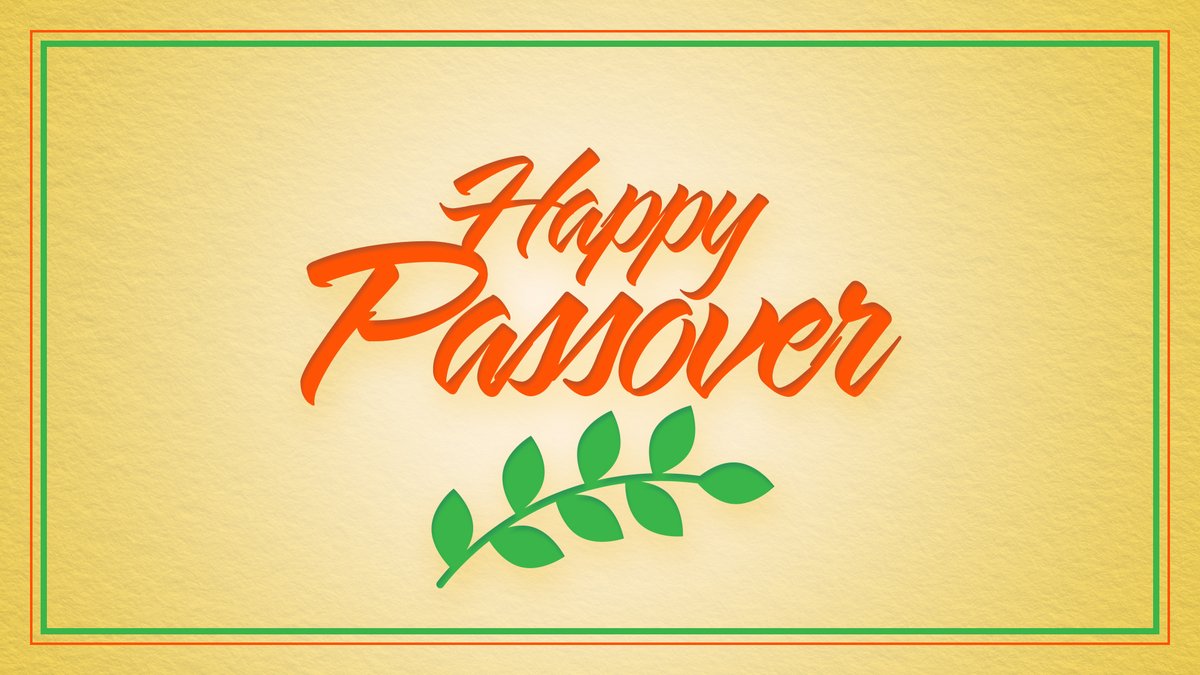 Happy #Passover to the #Jewish community who is celebrating the Israelites' liberation from slavery in Egypt. We hope you are able to connect and celebrate this holiday with family and friends. May you have peace, joy and good health. Chag Sameach!