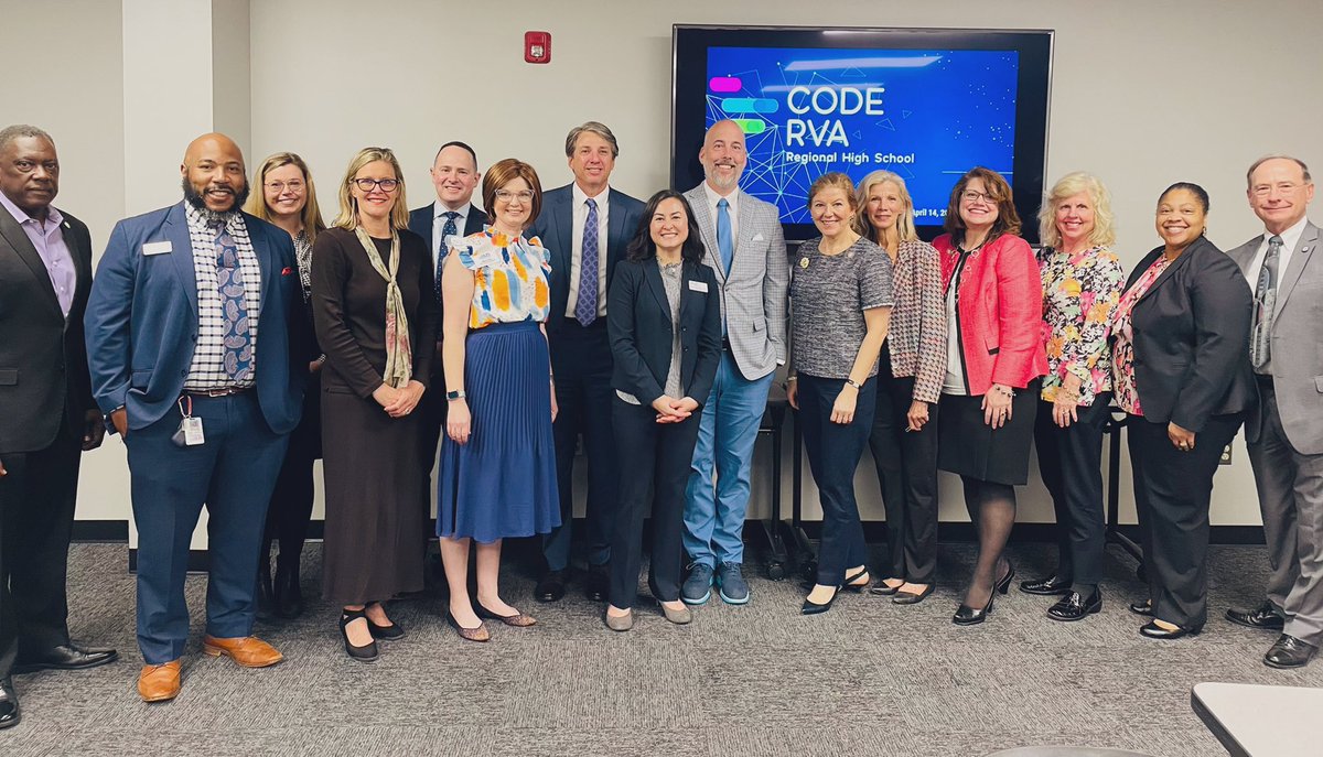 CodeRVA1's tweet image. Today we were honored to share more about our work with state and local leaders who share our passion for providing access to Computer Science for all!  #WeAreCodeRVA @PowhatanSchools @HanoverSchools