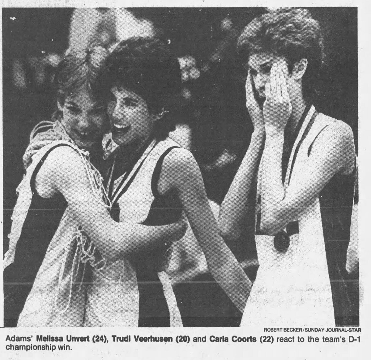 SuitUpVarsity's tweet photo. April 14, 1972.
50 years ago today.  The NSAA schools vote to end their ban on girls basketball which had been in place since 1927!

Another 1980s great: Adams Trudi Veerhusen. https://t.co/mxWoDdXqmz