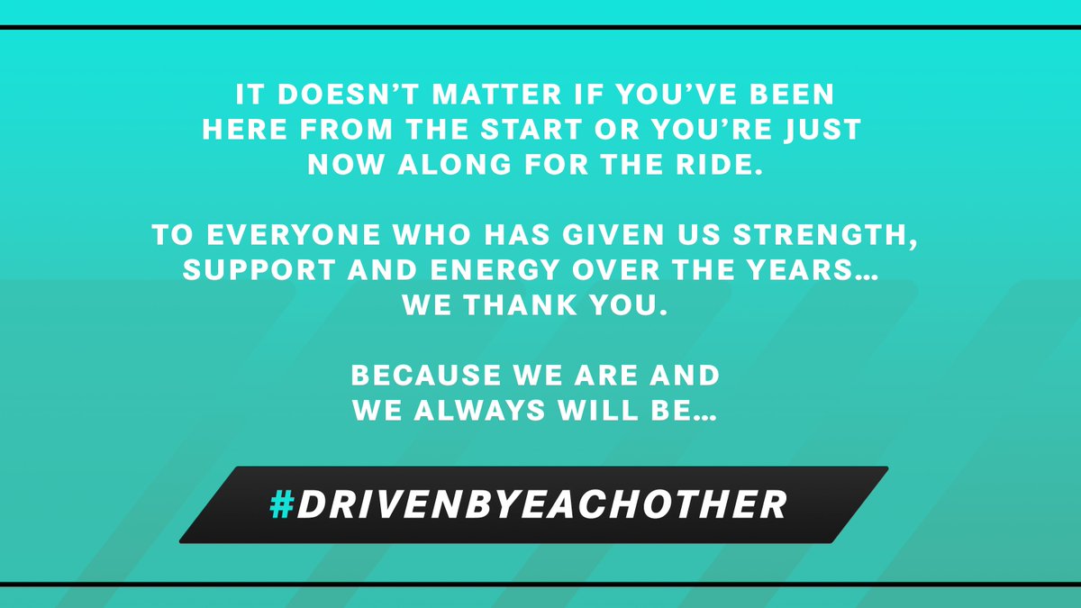 #DrivenByEachOther ❤️