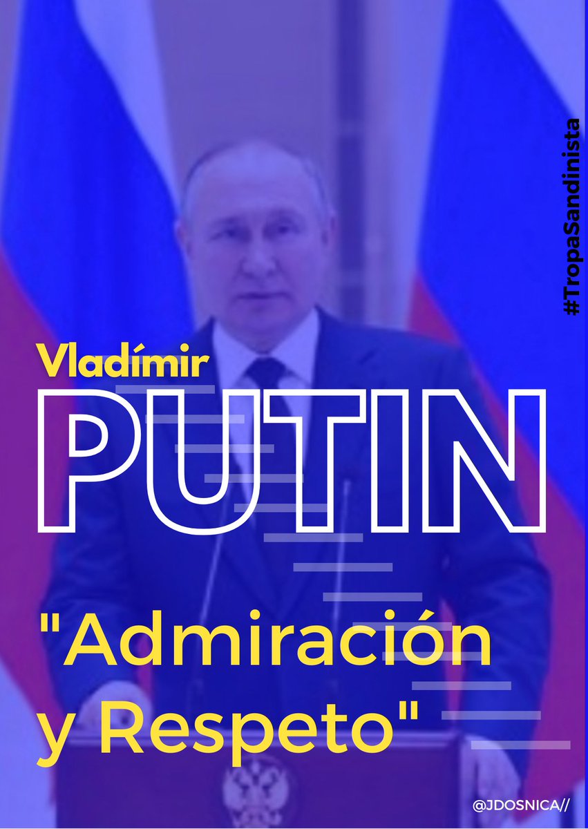 ........Admiración y Respeto.......
"No sé doblega ante el imperialismo"
#Rusia ♥️