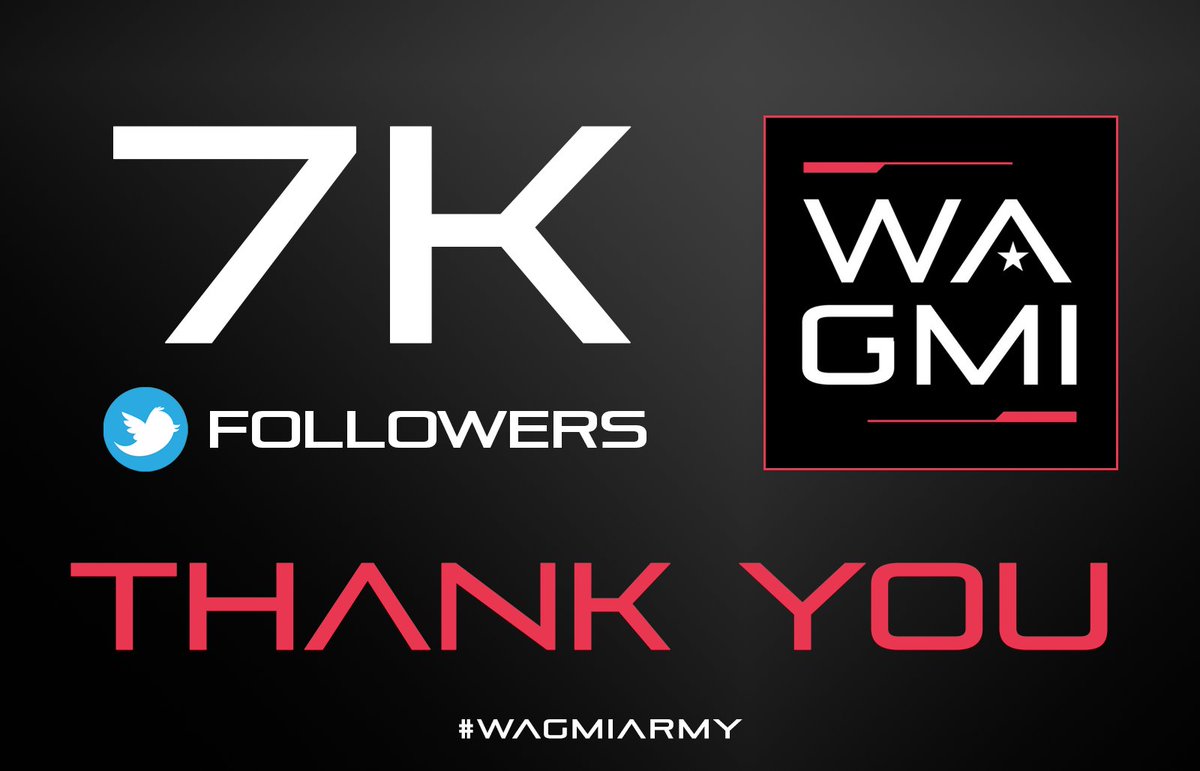 NiFeWARS's tweet photo. 🚀We just passed 7,000 Twitter Followers!

#WAGMIArmy https://t.co/HMRj7nr1Y9