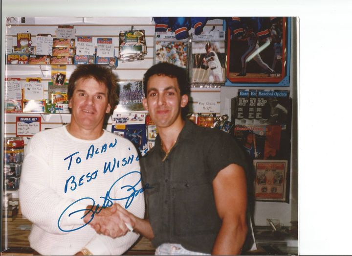 Happy Birthday to Pete Rose today!!  Throwback pic of us 1980\s  