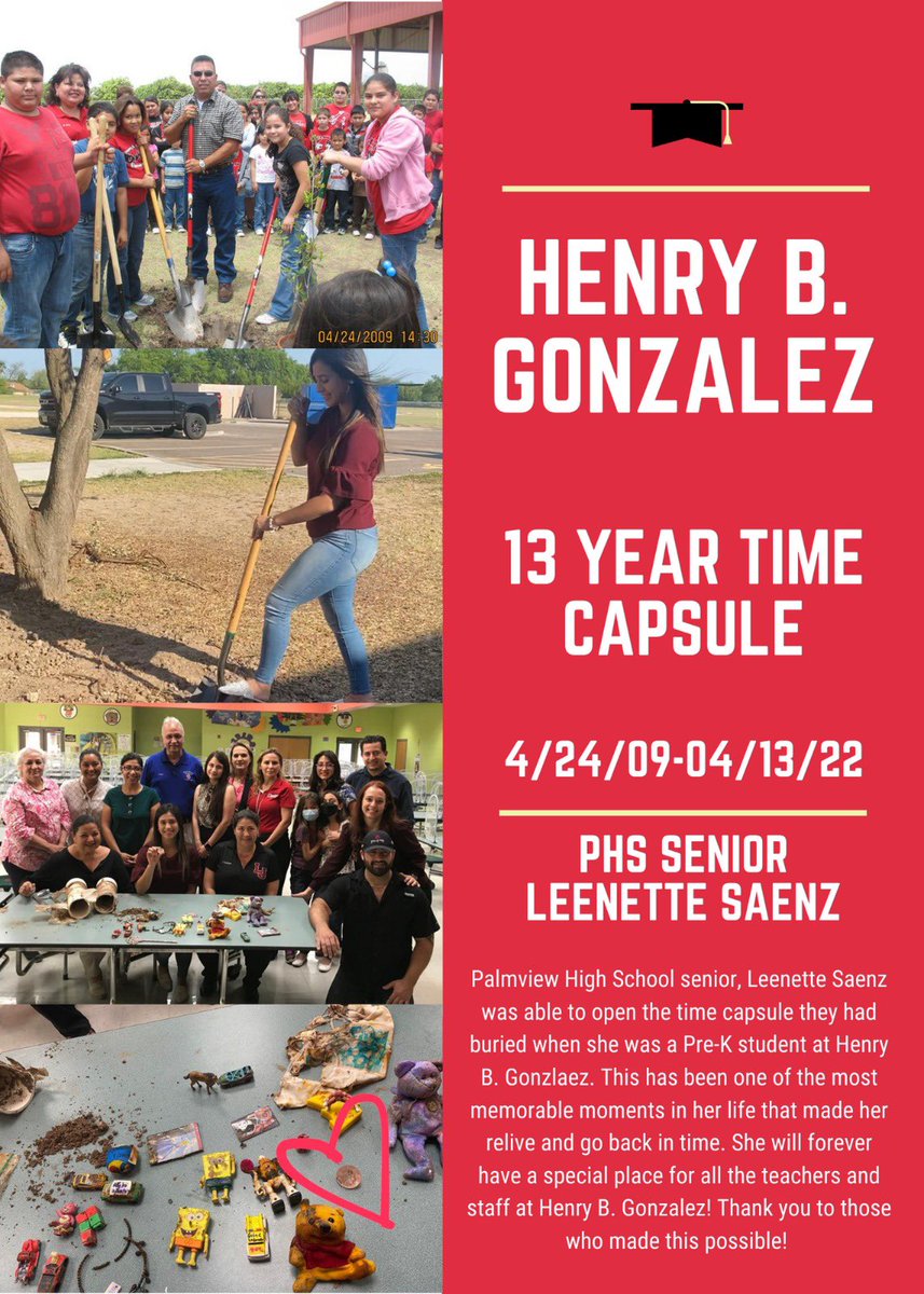 GoCenterPHS's tweet image. Thank you to the Henry B. Gonzalez teachers and staff for making this “travel back in time” possible!! What a rewind for our Seniors as they approach graduation!
🥳⌚️🔁 🎓🐺