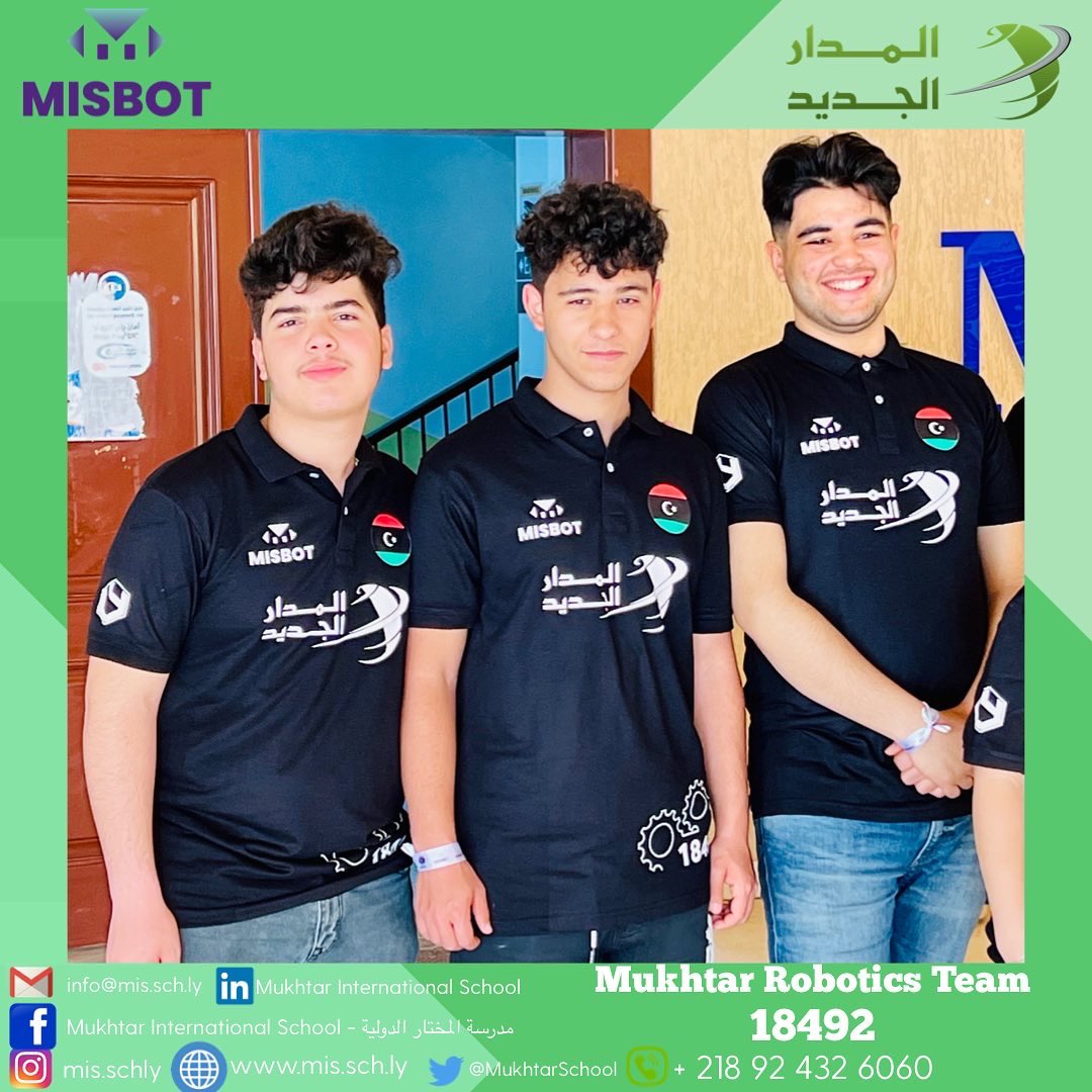 MISBOT7's tweet photo. Mukhtar Robotics Team🇱🇾 kit reveal for the FIRST World Championship 2022 (Houston) 🇺🇸

الراعي الماسي لفريق المختار للروبوتات @AljadidAljadid 🌟 
 
.

#FTC #omgrobots https://t.co/8tCLrLzXxK