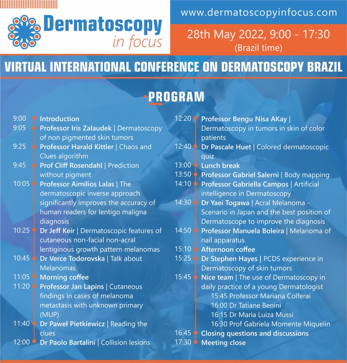 ElizabethLeoca1's tweet photo. Registrations available! Join us!
Inscrições abertas! https://t.co/aVsyBkiAnS