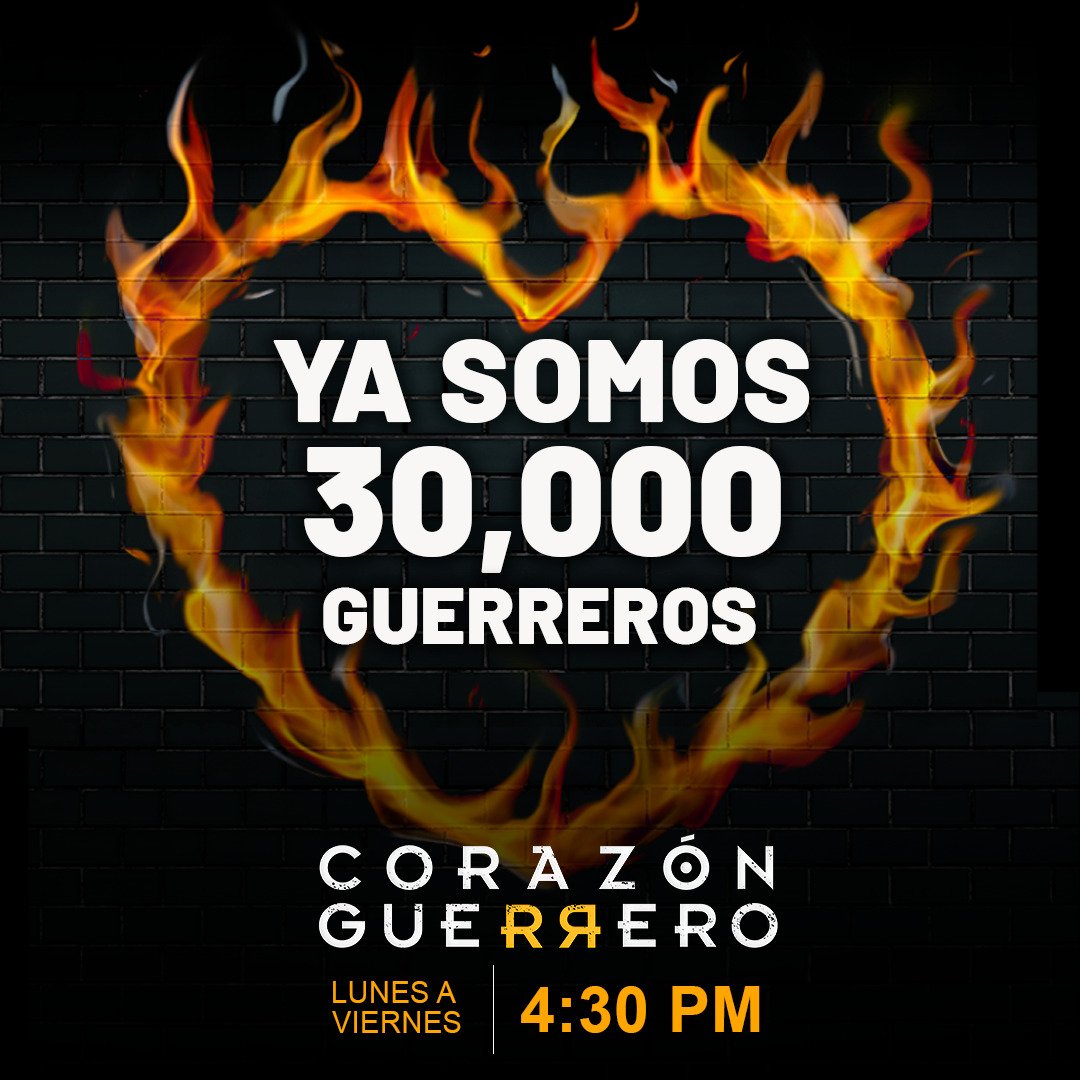 ¡Ya somos 30,000 en Instagram! ♥️
Únete y sé parte de los seguidores de Corazón Guerrero instagram.com/p/CcVoADZLAcq/…
No se pierdan hoy a las 4:30 MEX un capítulo de estreno de Corazón Guerrero solo por Las Estrellas 🎬
#CorazónGuerrero #LasEstrellas