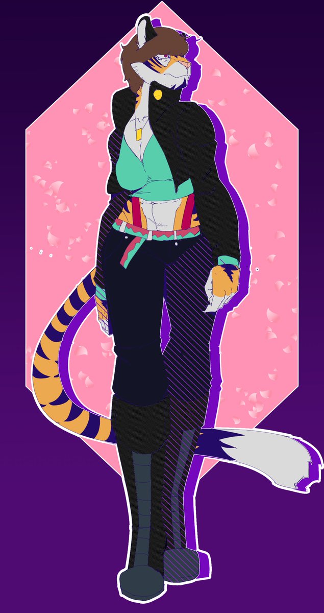 Art trade with my friend @/8BITFAN_GA 
tried some new things with this